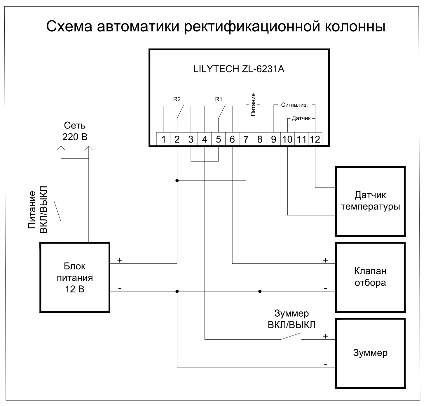 Открытые проекты :: Автоматика старт-стоп для дистилляции (ректификации)